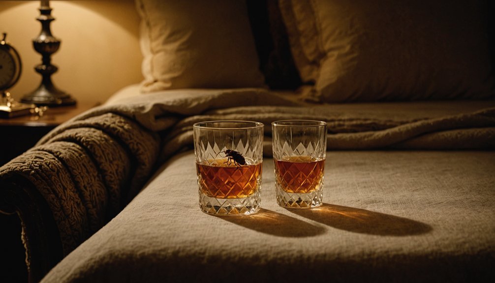 alcohol ineffective for bed bugs
