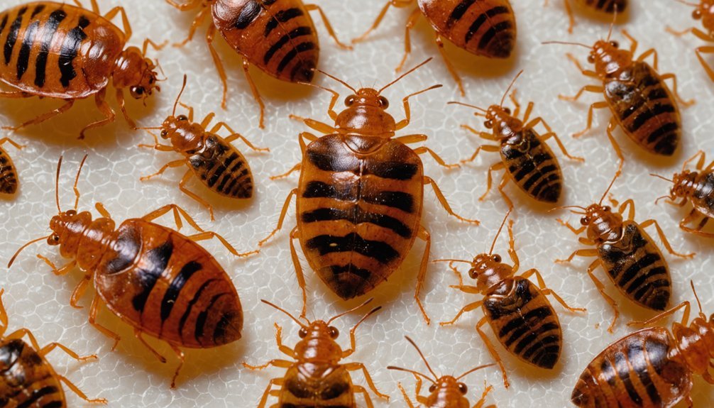 flat oval blood feeding insects