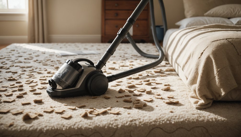 vacuuming aids bed bug management