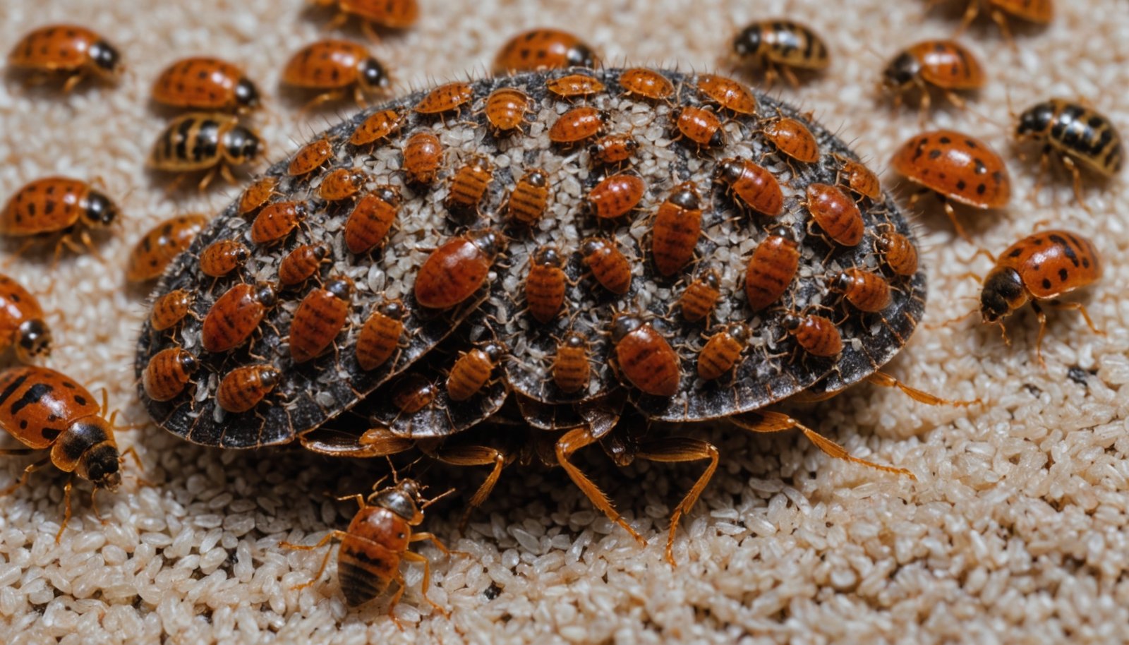 pests hiding and movement